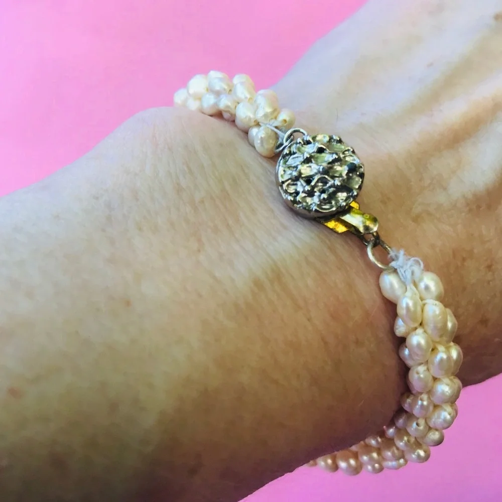 Vintage freshwater pearls bracelet